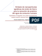 Síntesis de Nanopartículas Magnéticas de Óxido de Hierro para La Remoción de Arsénico Del Agua de Consumo Humano