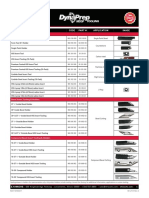 DynaPrep MDSF Tooling Chart