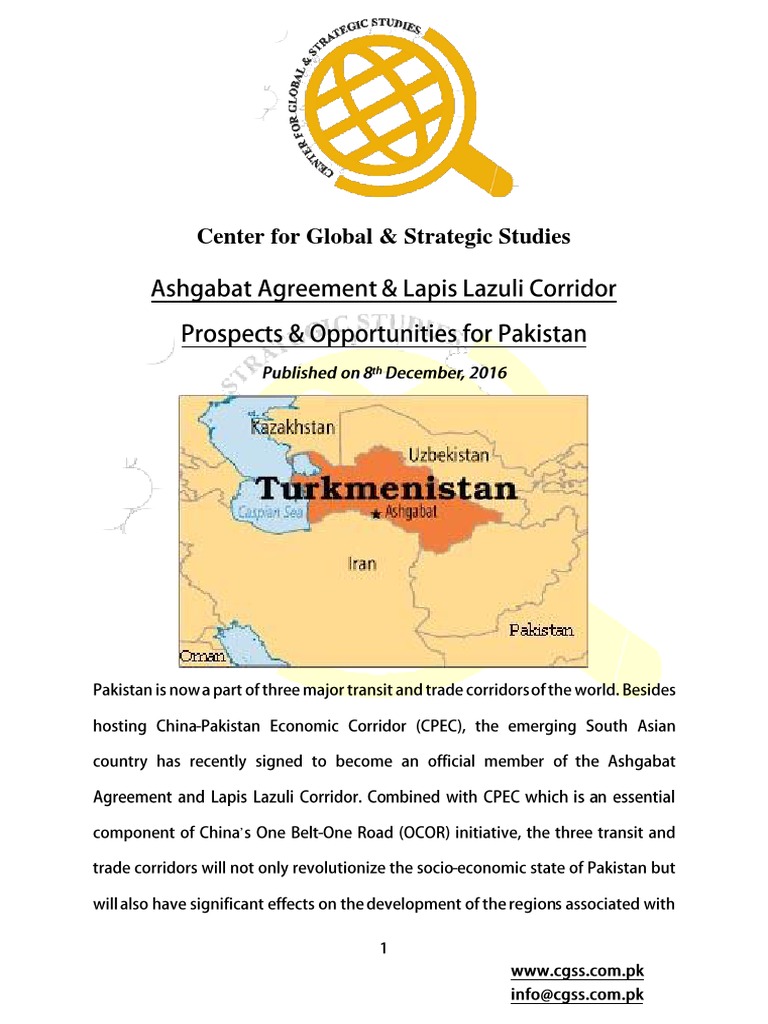 Ashgabat Agreement PDF