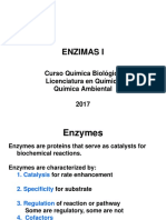 Enzimas I: Curso Química Biológica Licenciatura en Química Química Ambiental 2017