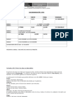 CALENDARIZACION 2018