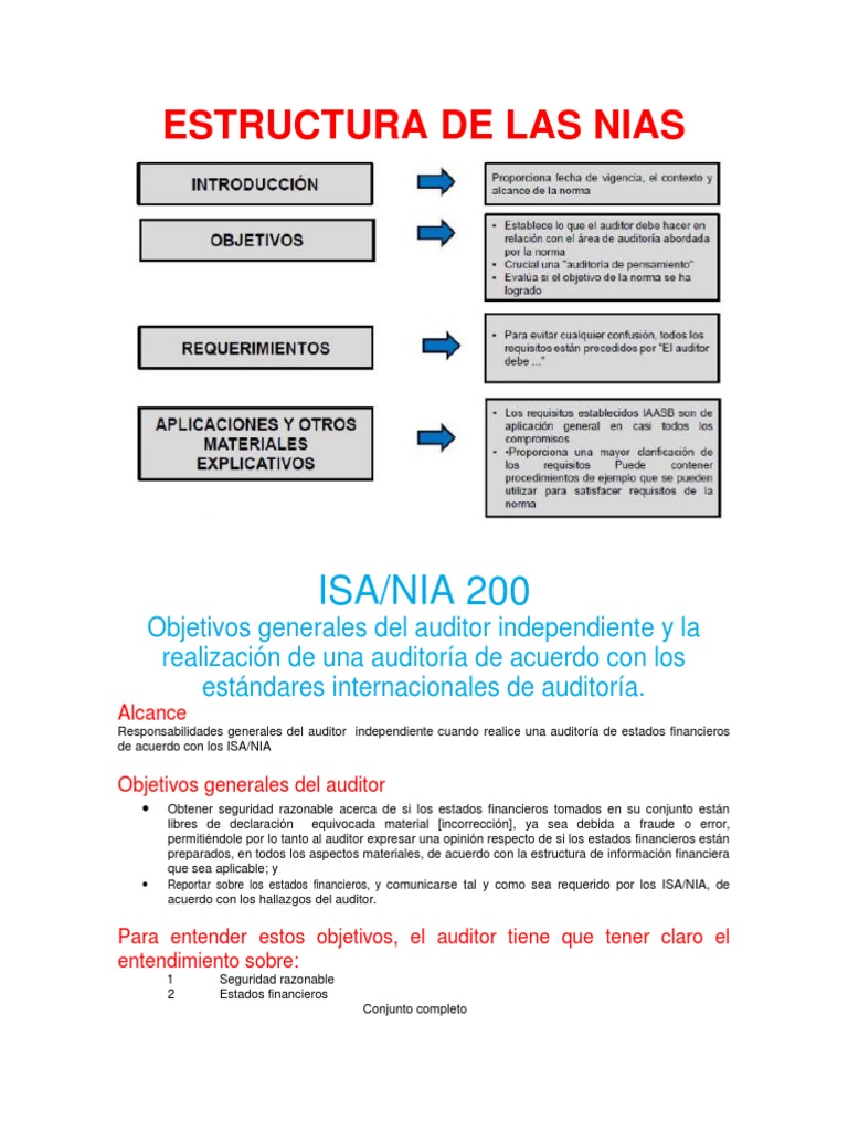 Pinchazo Íncubo Controlar Resumen Nias 200-265 | PDF | Contralor | Calidad (comercial)