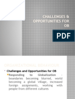 Challenges & Opportunities For OB