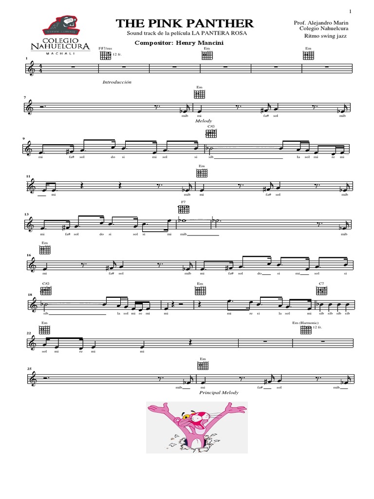 Banda Sonora de La Pantera Rosa | PDF | Entretenimiento (general) | Ocio