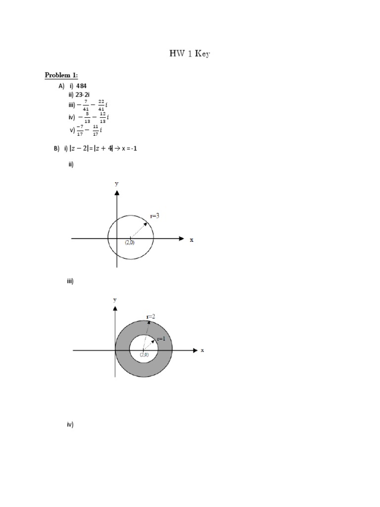Complex Analysis Homework Solutions | PDF