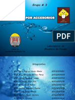 Pérdida Por Accesorios - Mecánica de Fluídos