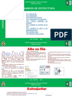 Cambios de Estructura