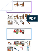 Material para Primaria, Profesiones, Juego de Lotto