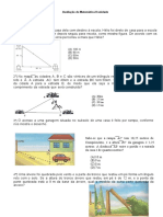 Avaliação Matemática II