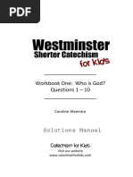 Woorkbook Westminster Shorter Catechism