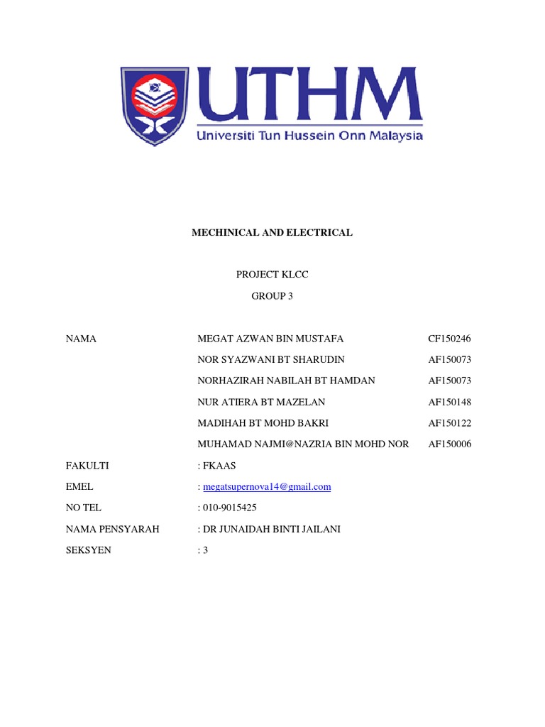 Front Page M&e | PDF