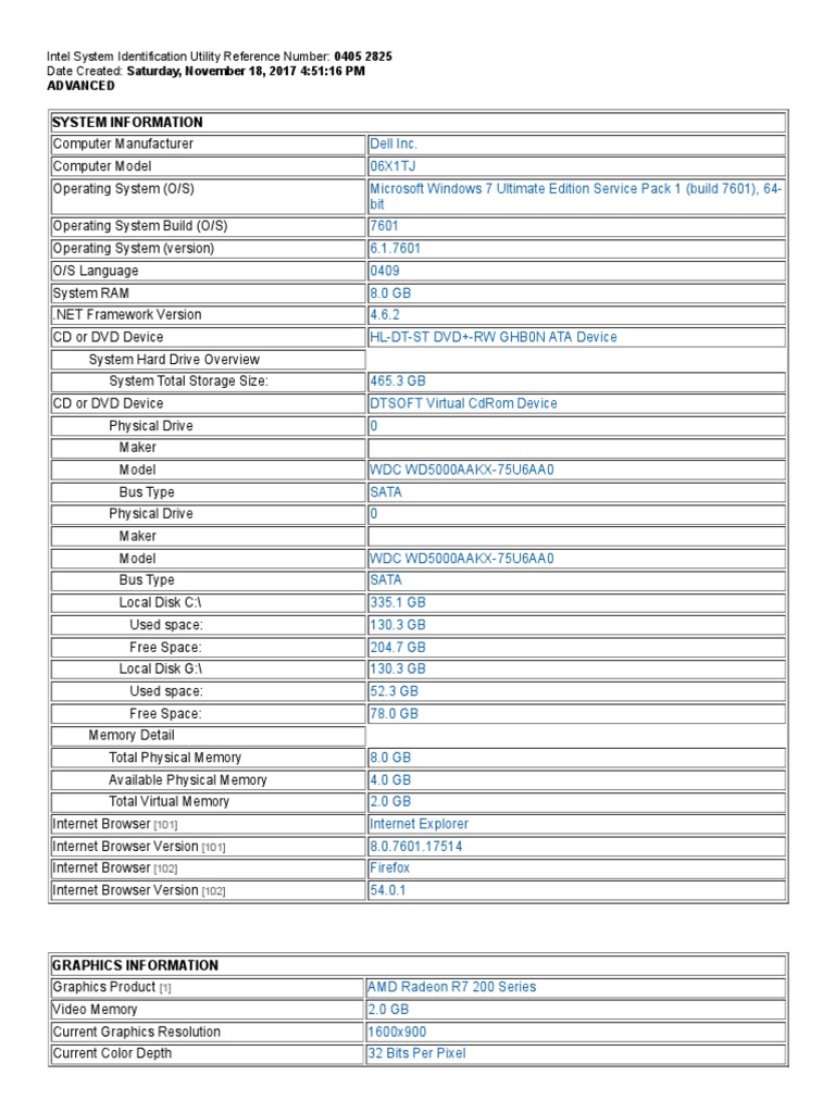 Intel System Identification Utility Guide | PDF | Computer Data Storage ...
