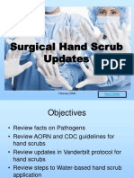 Surgical Hand Scrub Protocol Updates