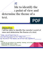 point of view and theme