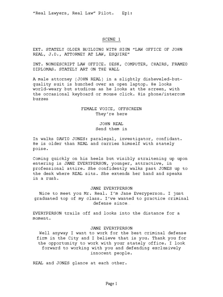 Script: Real Law | PDF | Driving Under The Influence | Courtroom