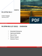 What's New Primavera P6 EPPM R8.3: Product Strategy February 2013