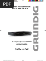 Freeview High Definition Digital Set Top Box: GSTB4101FVE