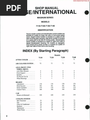 Case International 7110series Shop Manual Sec Wat Sec Transmission Mechanics Axle