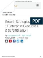 Growth Strategies From 17 Enterprise Executives & $276.96 Billion