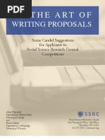 Download SSRC Art of Writing Proposals by Michael Stauch SN37526565 doc pdf