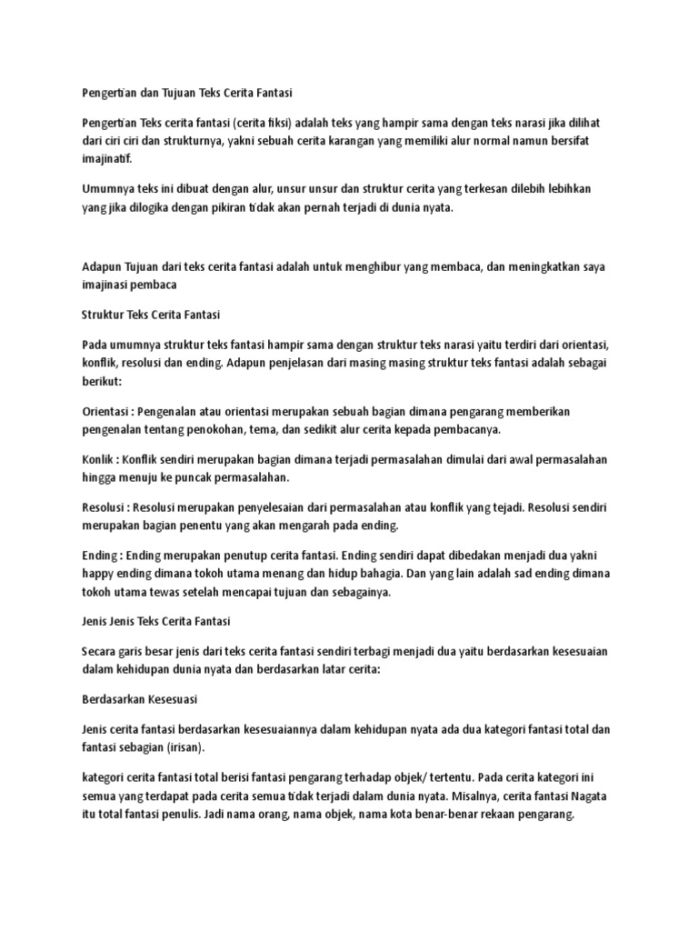 Cerita Fantasi Pdf