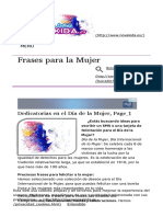 Dia de La Mujer - HTML