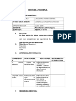 Sesión de Aprendizaje Contamos Anecdotas II