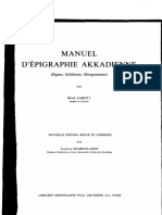 Labat R. - Manuel D'epigraphie Akkadienne, 5 Ed (1976)