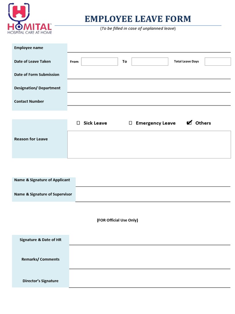 Employee Leave Request Form | PDF