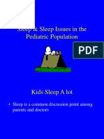 Sleep & Sleep Issues in The Pediatric Population