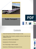 Public Transport: Need, Benefits and Mass Transit Options