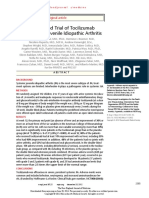 Randomized Trial of Tocilizumab in Systemic Juvenile Idiopathic Arthritis &mdash NEJM
