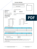 Formato de Ficha Del Personal Operativo