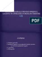 Aspecte Generale Privind Sprijinul Logistic În Operațiile Forțelor