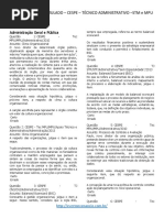 Simulado - Técnico Judiciário - ADM - MPU - STM 2018