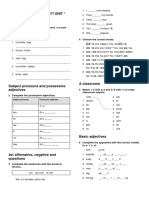 EJERCICIOS 1º y Solucionario English Plus PDF