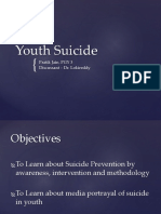 Youth Suicide: Pratik Jain, PGY 3 Discussant - Dr. Lokireddy