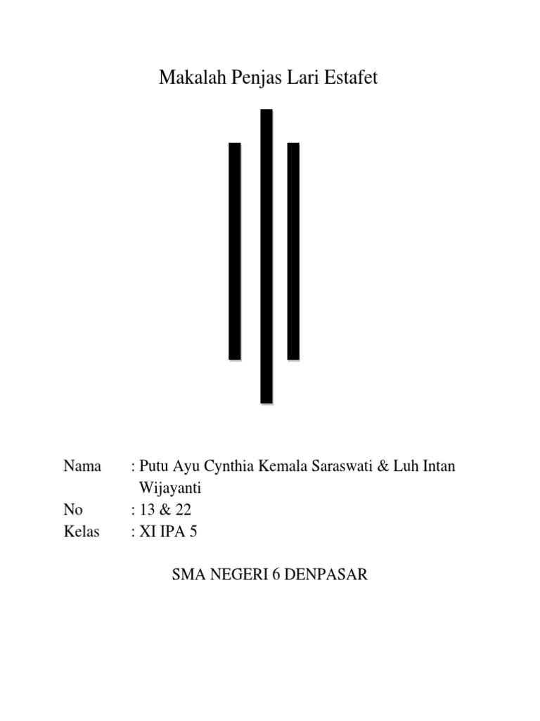 Makalah Lari Estafet Pdf Contoh Makalah