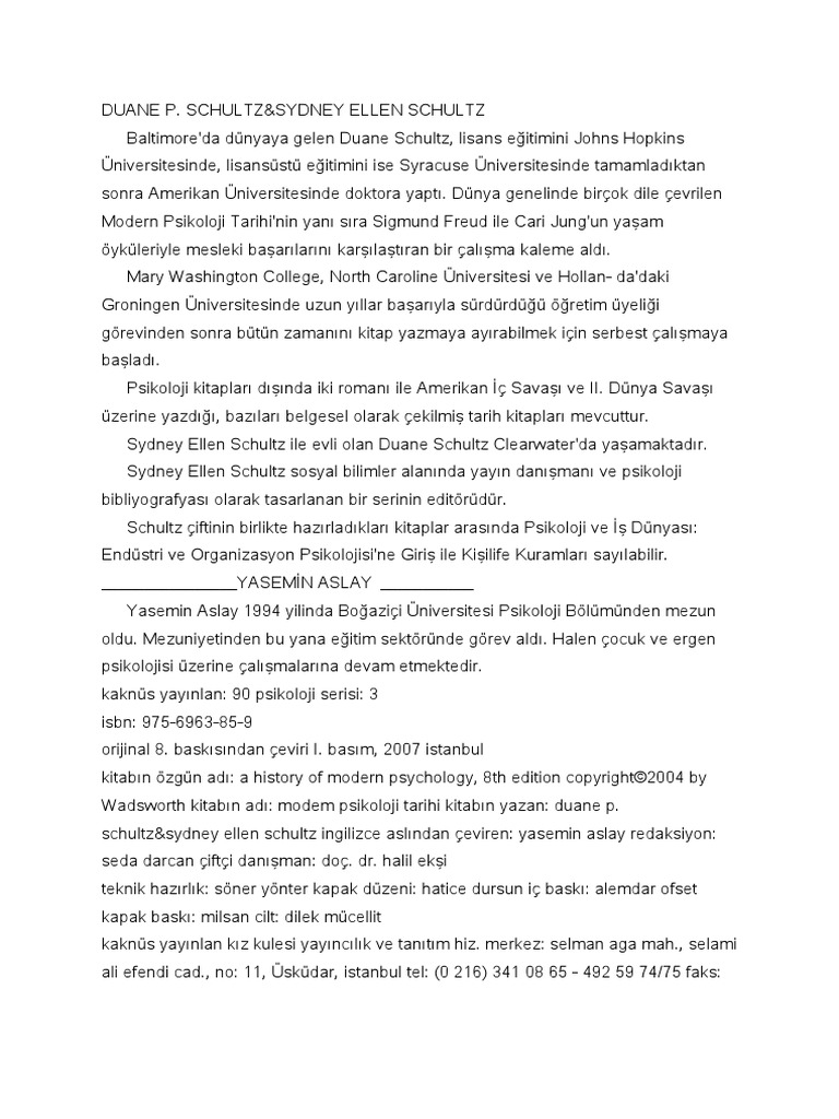duane p schultz modern psikoloji tarihi pdf pdf