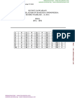 Kunci Jawaban Soal Prediksi UN SMA 2018 Program Studi IPA