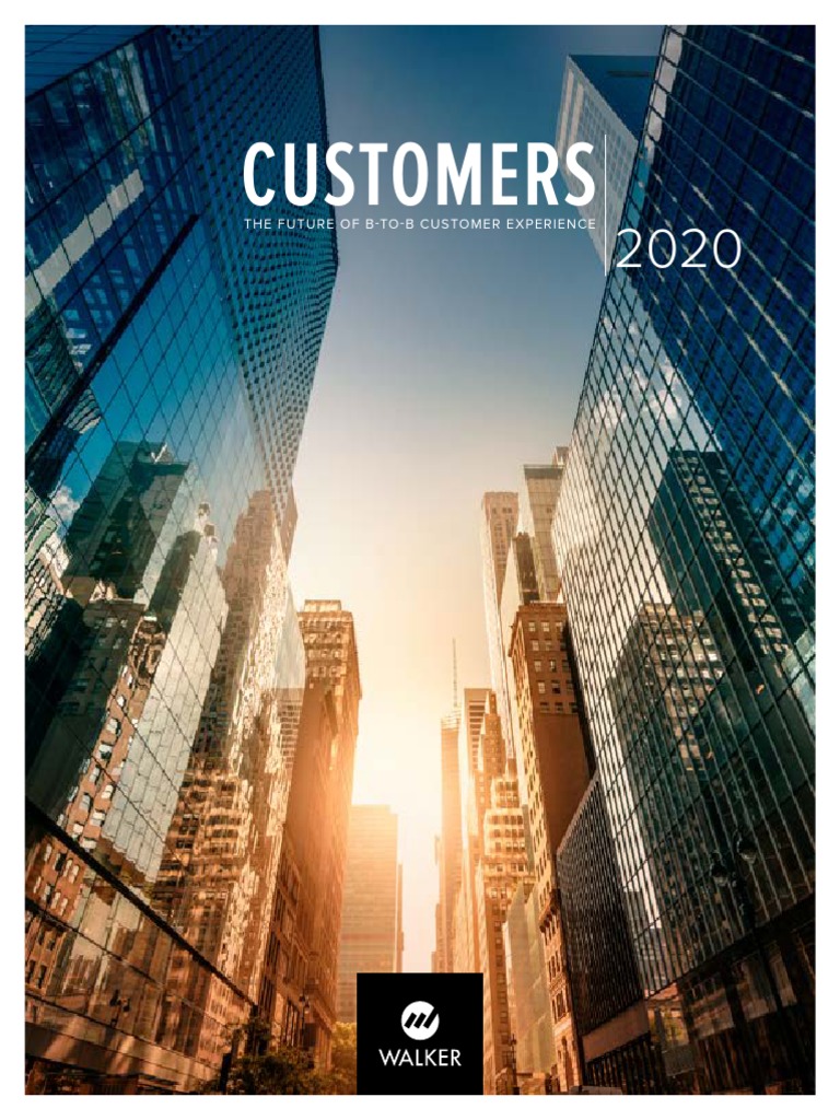 WALKER Customers2020 PDF Sales Customer Experience