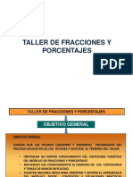 Presentacion Estructura Del Taller Fracciones y Porcentajes