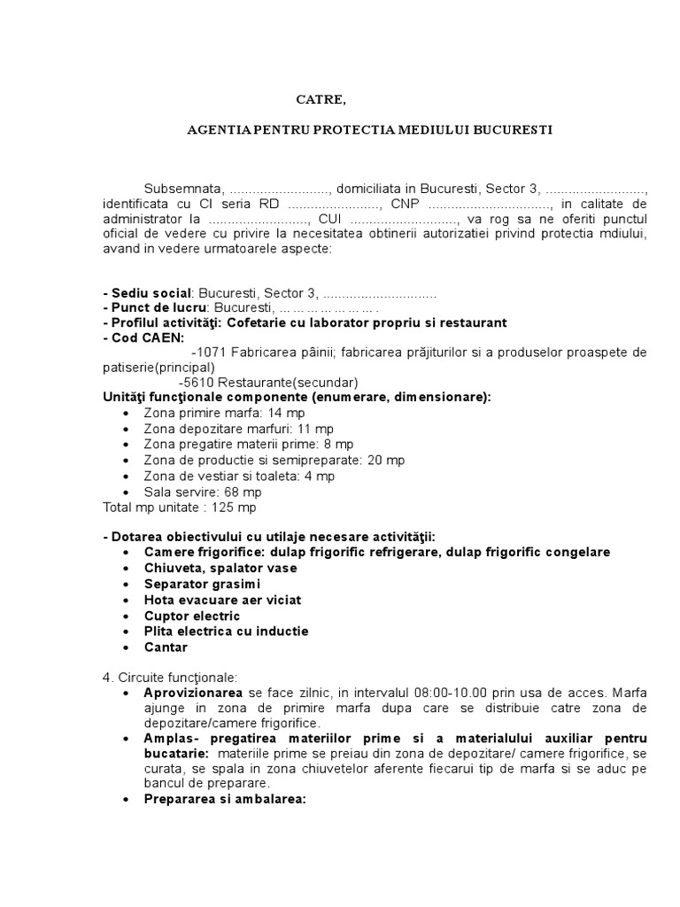 Cerere Negatie Mediu