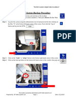 DVSR Hybrid System Backup Procedure: BT Video Systems