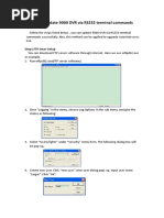 How To Update 9000 DVR Via RS232 Termina Commands