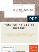 Adverbs of Frenquency