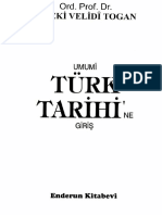 1025 - Turkoloji Tarix Umumi Turk Tarihine Girish A Zeki Velidi Toghan Urmu Turuz 2014 PDF
