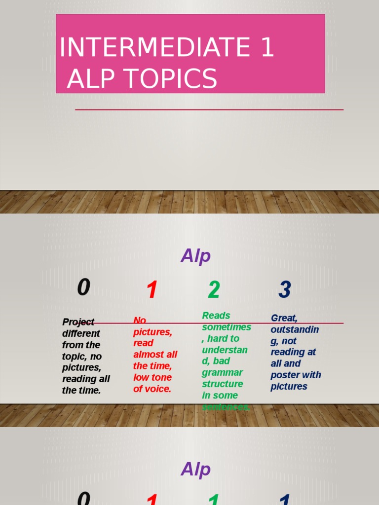 Intermediate Alp Project Guidelines | PDF | Language Arts & Discipline ...