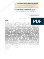 Inclusão E Acessibilidade Educacional: Perspectivas Sob O Olhar Da Educação Especial