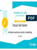 Google Customer Centric Marketing Oscar Del Santo